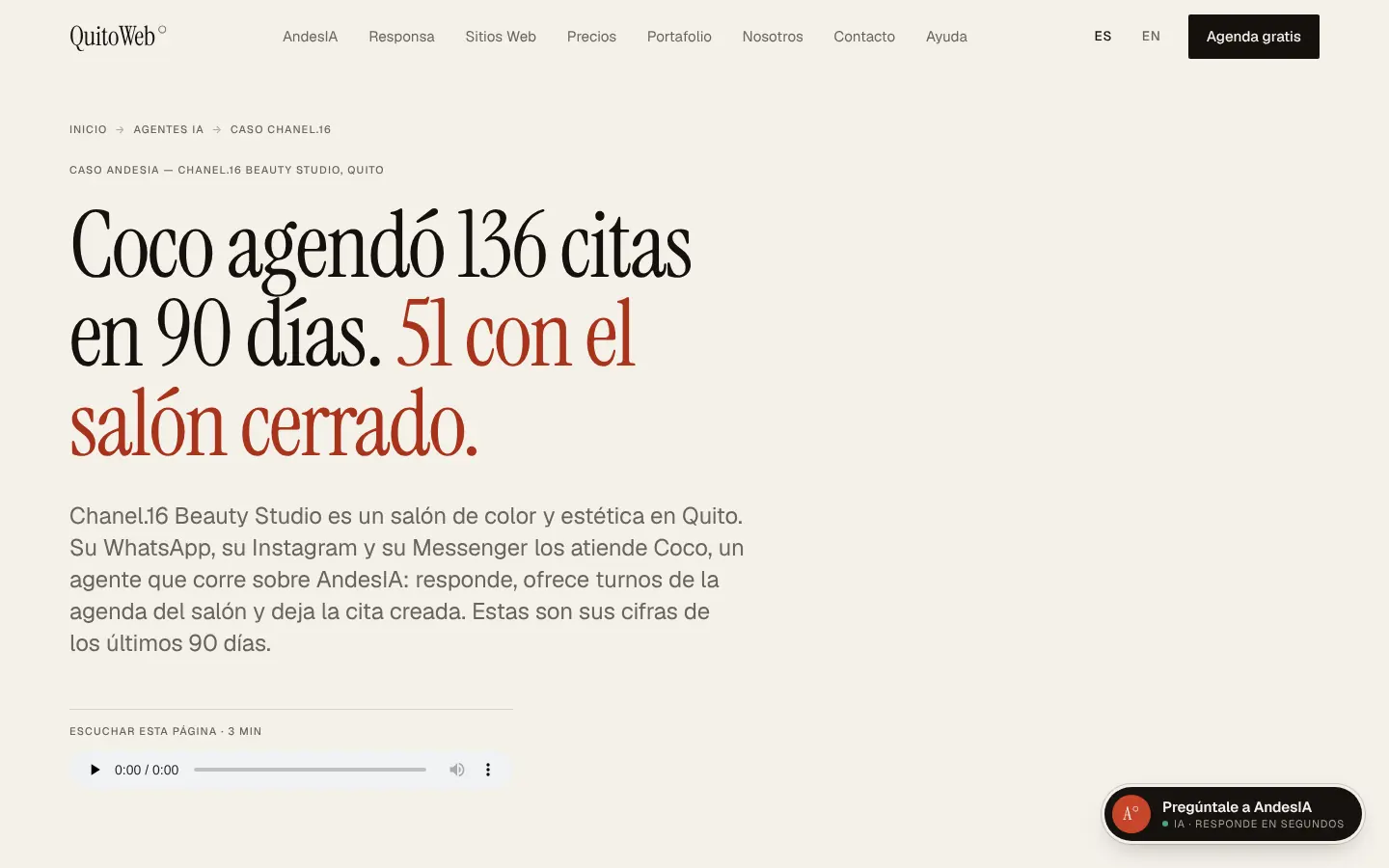 Las cifras, publicadas con su método en el caso de QuitoWeb.