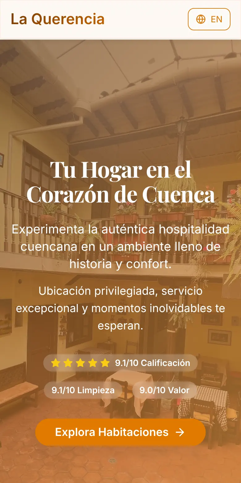 La portada en el teléfono.