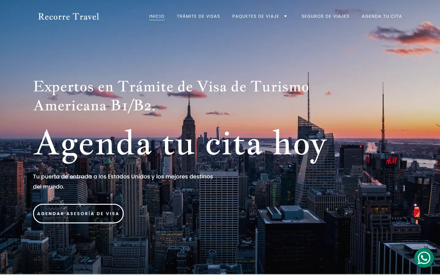 La portada: «Agenda tu cita hoy».
